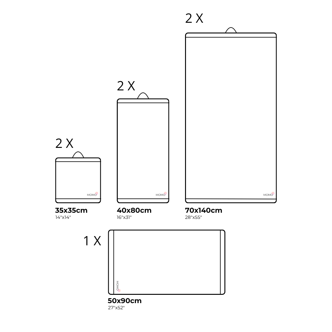 2 x Juegos de Toallas