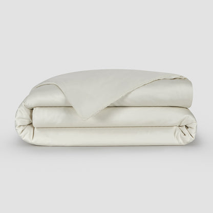 Capa de edredão Eggshell bambu by Momo Cotton – tecido de cetim 300 fios, suave, respirável e sustentável.