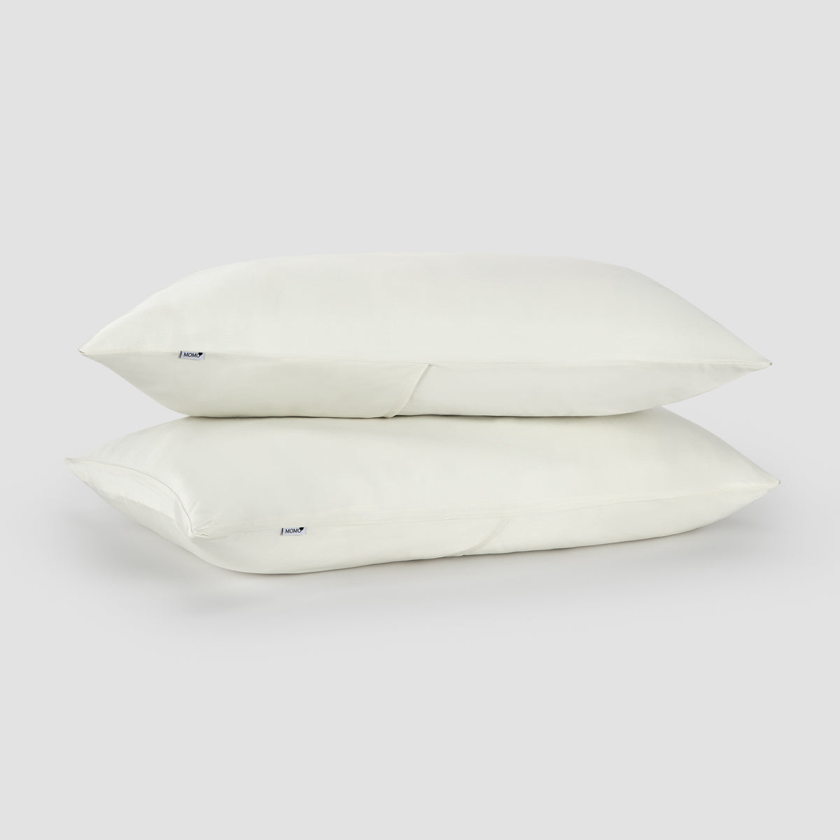 Eggshell bambu roupa de cama by Momo Cotton – tecido de cetim 300 fios, suave, respirável e sustentável.